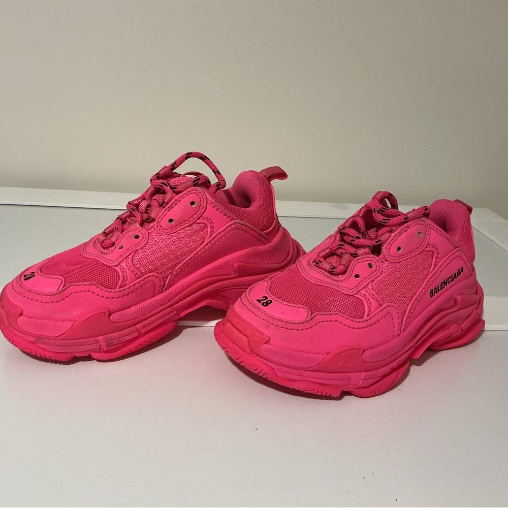 Balenciaga Kids Triple S Sneakers Pink | EU 28 / US 11 | Worn Once